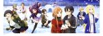  absurdres alice_schuberg artist_request asuna_(sao) asuna_(sao-alo) coat earmuffs eugeo gloves highres igloo jacket kirigaya_suguha kirito leafa lisbeth lisbeth_(sao-alo) long_hair long_sleeves looking_at_viewer multiple_boys multiple_girls scarf silica silica_(sao-alo) sinon sinon_(sao-alo) smile snow snowball sword_art_online sword_art_online_alicization winter_clothes yui_(sao) yui_(sao-alo) yuuki_(sao) 