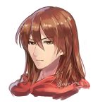  1boy ane-suisei artist_name brown_eyes brown_hair fire_emblem fire_emblem:_the_binding_blade long_hair portrait rutger_(fire_emblem) solo white_background 