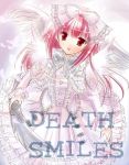  bow cave_(developer) deathsmiles dress gothic_lolita hair_bow lolita_fashion pink_hair windia wings 