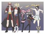  2_boys 3_girls magorobi_emma makunouchi_hajime otonokoji_hibiki otonokoji_kanade super_dangan_ronpa_another_2 yomiuri_nikei 