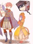  1girl 3boys adult age_difference animal animal_hood beard blue_eyes blue_hair cape cat_hood cat_tail child closed_mouth dated dress eliwood_(fire_emblem) facial_hair fake_tail father_and_daughter father_and_son fire_emblem fire_emblem:_fuuin_no_tsurugi fire_emblem:_rekka_no_ken fire_emblem:_the_binding_blade fire_emblem:_the_blazing_blade fire_emblem_blazing_sword fire_emblem_heroes fire_emblem_sword_of_seals from_side halloween halloween_costume hat headband hector_(fire_emblem) hood horse human intelligent_systems lilina lilina_(fire_emblem) long_hair long_sleeves multiple_boys nintendo open_mouth redhead roy_(fire_emblem) shoochiku_bai short_hair super_smash_bros. tail teenage time_paradox twitter_username witch_hat young young_adult younger 