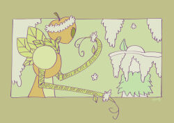  2girls alriune apple dress flower food force_(4sk_force) fruit hands_up hat head_wreath lobotomy_corporation multiple_girls object_head pink_flower pink_hat project_moon puffy_short_sleeves puffy_sleeves red_dress short_sleeves simple_background snow_white's_apple yellow_background 