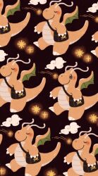  animal_focus bag blush bright_pupils brown_eyes claws closed_eyes closed_mouth clouds dragon dragonite flying full_body holding holding_bag no_humans pokemon pokemon:_the_first_movie_-_mewtwo_strikes_back pokemon_(anime) pokemon_(classic_anime) pokemon_(creature) satsumapotato shooting_star smile white_pupils 