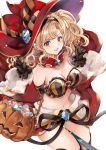  candy food granblue_fantasy halloween halloween_costume hat highres hinahino jack-o&#039;-lantern pumpkin twintails witch witch_hat zeta_(granblue_fantasy) 
