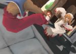  angry final_fantasy final_fantasy_tactics foreshortening martial_arts monk monk_(fft) motion_blur punch punching shadow white_mage white_mage_(fft) yunsuku 