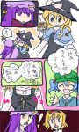  artist_request blood comic kawashiro_nitori kirisame_marisa nosebleed patchouli_knowledge touhou translated translation_request 