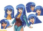  artist_request blue_hair dress elegant face female lowres sylpheed zero_no_tsukaima 