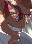  face grin kyouji_mujo male martin_zigmarl reflection scryed smile straight_cougar sunglasses wrap-around_shades 