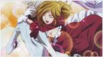  cleavage closed_eyes code_geass code_geass:_lost_colors gloves highres milly_ashford rai scan 