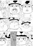  comic dos_(artist) kirisame_marisa monochrome saigyouji_yuyuko touhou translation_request yukkuri_shiteitte_ne 
