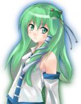  green_eyes green_hair kochiya_sanae solo touhou yuuta_(tokoton_hirune_hiyori) 