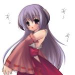  hanyuu higurashi_no_naku_koro_ni horns japanese_clothes lowres miko purple_eyes purple_hair tears violet_eyes 