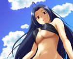  bikini breasts idolmaster miura_azusa nishi_(count2.4) swimsuit under_boob 