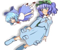  cirno kawashiro_nitori multiple_girls touhou 