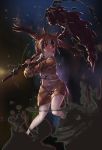  1girl bird_tail brown_coat brown_eyes brown_hair coat eurasian_eagle_owl_(kemono_friends) feathered_wings full_body fur_collar hammer head_wings holding holding_weapon kemono_friends long_sleeves looking_at_viewer multicolored_hair pantyhose serious short_hair solo spread_wings tadano_magu weapon white_legwear wings 