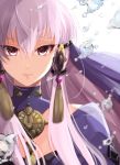  1girl closed_mouth fire_emblem fire_emblem:_three_houses hair_ornament konoha2014 long_hair lysithea_von_ordelia pink_eyes simple_background solo upper_body white_background white_hair 