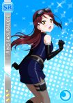  blush brown_eyes character_name dress long_hair love_live!_school_idol_festival love_live!_sunshine!! purple_hair sakurauchi_riko 