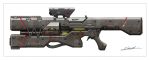 assault_rifle esuthio gun machine_gun mecha military no_humans original rifle science_fiction scope shotgun sniper_rifle submachine_gun weapon 