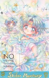  angel_wings back_bow bishoujo_senshi_sailor_moon blue_brooch blue_choker blue_eyes blue_sailor_collar blue_skirt bow character_name chibi choker circlet elbow_gloves gloves highres mercury_symbol mizuno_ami sailor_collar sailor_mercury skirt white_gloves wings yuki_(yyy_tgzc) 