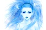  blue_hair blue_skin final_fantasy final_fantasy_x fm77_(artist) shiva shiva_(final_fantasy) solo 