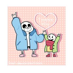  1:1 2016 2boys 2d aged_down arm_up arms_up artist_name black_shorts blue_hood blue_jacket blue_shorts boots border brothers child deviantart_username digital_media drawstring duo english_text fasli full_body green_jacket halftone halftone_background heart height_difference highres holding_hands hood hood_down hooded_jacket humanoid jacket looking_at_another male male_focus male_only monster monster_boy multiple_boys open_clothes open_jacket outline oversized_clothes papyrus_(undertale) pink_background pink_slippers red_boots red_scarf sans_(undertale) scarf shadow shirt shorts siblings simple_background skeleton slippers smile socks standing teeth text thank_you transparent_background undead undertale utdr_(toby_fox) white_outline white_shirt white_socks yellow_border yellow_shirt 