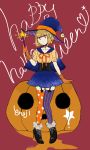  bags_under_eyes breasts bunches cape collar corset emoji hat highres nicica_wtmt shoes skirt small_breasts uchi_emiri watashi_ga_motenai_no_wa_dou_kangaetemo_omaera_ga_warui! witch_hat yuri |_| 