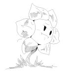  caribun flower flowey_(undertale) monochrome plant solo tagme undertale 