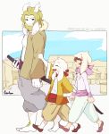 asgore_dreemurr asriel_dreemurr bakemono_no_ko caribun chara_(undertale) tagme undertale