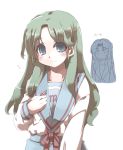  green_hair kimidori_emiri long_hair school_uniform suzumiya_haruhi_no_yuuutsu tokyo 