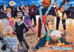  black_star death_scythe_(spirit) death_the_kid dr_franken_stein elizabeth_thompson highres itou_yoshiyuki maka_albarn maka_arubaan nakatsukasa_tsubaki patricia_thompson scan sid_barett soul_eater soul_eater_(character) 