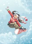  1girl canada highres omar_dogan original snow snowboard solo twintails udon udon_entertainment 