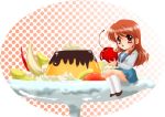  asahina_mikuru cherry dessert food minigirl seifuku sundae suzumiya_haruhi_no_yuuutsu 
