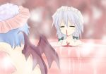  2_(artist) bathing blood izayoi_sakuya niji_(nijioki) nosebleed remilia_scarlet touhou 