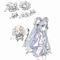  5girls animal_ears arknights ave_mujica_(bang_dream!) bang_dream! bang_dream!_it&#039;s_mygo!!!!! black_jacket black_shorts blonde_hair blue_hair blush cat_ears cat_girl cat_tail commentary dog_ears dog_girl highres horns jacket long_hair maid medium_hair misumi_uika misumi_uika_(caged_singer) multiple_girls rabbit_ears rabbit_girl shorts sidelocks tail togawa_sakiko togawa_sakiko_(master_of_melodia) tomare_(akashingou) tongue tongue_out violet_eyes wakaba_mutsumi wakaba_mutsumi_(marionette&#039;s_id) wolf_ears wolf_girl yahata_umiri yahata_umiri_(moonlight_executioner) yellow_eyes yuutenji_nyamu yuutenji_nyamu_(magician_of_passion) 