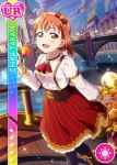  blush character_name dress love_live!_school_idol_festival love_live!_sunshine!! orange_hair red_eyes short_hair smile takami_chika 