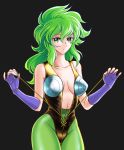  1girl ba_(artist) female green_hair ophiuchus_shaina saint_seiya 