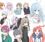  3boys 6+girls :d @_@ absurdres ahoge bangs beanie black_hoodie black_jacket blue_eyes blue_hair blue_shirt blush breasts brown_eyes brown_hair brown_headwear closed_mouth collarbone collared_shirt cropped_torso denpa_onna_to_seishun_otoko dress dress_shirt earmuffs eyebrows_visible_through_hair fangs flying_sweatdrops gakuran gintama girls_frontline glasses green-tinted_eyewear green_jacket grey_eyes grey_hair hadanugi_dousa hair_between_eyes hair_ornament hair_over_one_eye hat headphones headset highres hood hood_down hooded_jacket hoodie huge_filesize idolmaster idolmaster_cinderella_girls inkling jacket japanese_clothes kamatama kimono long_hair long_sleeves medium_breasts messy_hair morikubo_nono multicolored_hair multiple_boys multiple_girls narukami_yuu off_shoulder open_mouth outstretched_arm pentagram persona persona_4 pink_hair purple_dress purple_hair red_eyes red_neckwear redhead saiki_kusuo saiki_kusuo_no_psi_nan sakata_gintoki scar scar_across_eye school_uniform sf-a2_miki shirasaka_koume shirt short_sleeves simple_background skeleton_print sleeveless sleeveless_jacket sleeves_past_fingers sleeves_past_wrists small_breasts smile sparkle splatoon_(series) splatoon_1 suction_cups sweat tears tentacle_hair touwa_erio two-tone_hair ump45_(girls_frontline) upper_teeth violet_eyes vocaloid voiceroid white_background white_jacket white_kimono white_shirt yumemi_riamu yuzuki_yukari 