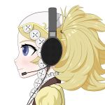  1girl blonde_hair blue_eyes fire_emblem fire_emblem:_awakening fire_emblem:_kakusei headphones headset lissa_(fire_emblem) pigtails profile sennheiser smile 