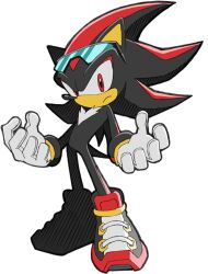 alternate_costume animal_nose black_fur black_hair body_markings bracelet full_body fur furry furry_male glasses glasses_on_head gloves looking_at_viewer quill red_eyes sega serious shadow_the_hedgehog shadow_the_hedgehog_(riders) shoes sonic_(series) sonic_riders sonic_riders_(series) transparent_background two-tone_fur two-tone_hair 