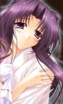  close-up fujimori_megumi highres japanese_clothes kimizuka_aoi kimono long_hair lost_passage purple_eyes purple_hair solo 