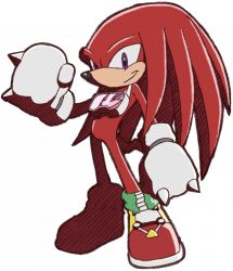  animal_nose dreadlocks full_body furry furry_male glasses gloves goggles goggles_around_neck knuckles_the_echidna_(riders) official_art purple_eyes purple_eyes red_fur red_hair sega shoes smile sonic_(series) sonic_riders sonic_riders_(series) spikes transparent_background white_gloves 