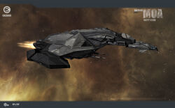  3d brown_background caldari_state_(eve_online) clouds combat_ship_(eve_online) commentary company_logo company_name copyright_logo copyright_name cruiser_(eve_online) english_commentary eve_online fire flying glowing highres ishukone_corporation_(eve_online) logo maya_(medium) military_vehicle no_humans official_art photoshop_(medium) radio_antenna realistic science_fiction shadow space spacecraft star_(sky) starry_sky_background thrusters vehicle_focus vehicle_name warp_(eve_online) ymir_jonsson 