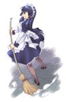  alice alice_(ro) apron blue_hair broom maid mary_janes pantyhose ragnarok_online shoes 