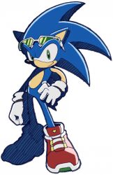  alternate_costume animal_ears animal_nose blue_fur blue_hair full_body furry furry_male glasses glasses_on_head gloves green_eyes looking_at_viewer official_art quill sega shoes smile sonic_(series) sonic_riders sonic_riders_(series) sonic_the_hedgehog spiky_hair tail transparent_background white_gloves 