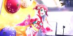  blush green_eyes kimono kurosawa_ruby love_live!_school_idol_festival_all_stars pink_hair short_hair smile 