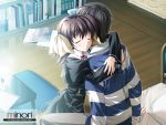  ef engrish highres hug miyamura_miyako nanao_naru ranguage ribbon ribbons school_uniform 
