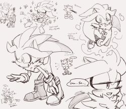  ... 2boys 3582y animal_ears animal_nose bent_over blood blush chibi commentary_request full_body furry furry_and_animal furry_male gloves greyscale hedgehog_boy highres horse horseback_riding implied_yaoi male_focus monochrome multiple_boys multiple_views neck_fur nosebleed rabbit riding shadow_the_hedgehog shoes short_tail silver_the_hedgehog simple_background sketch sonic_(series) standing tail telekinesis translation_request white_background 