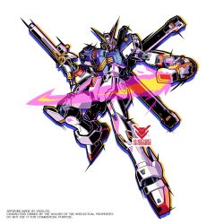  artist_logo asymmetrical_dual_wielding commentary crossbone_gundam crossbone_gundam_x-1 crossbone_vanguard dual_wielding energy_sword english_text green_eyes gun gundam highres holding holding_gun holding_sword holding_weapon logo looking_at_viewer mecha mecha_focus mobile_suit no_humans robot science_fiction simple_background skull_and_crossbones solo sword v-fin vistahero weapon white_background 
