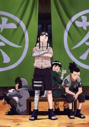  hyuuga_neji inuzuka_kiba nara_shikamaru naruto rock_lee 