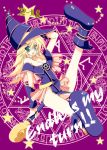  dark_magician_girl hexagram magic_circle pentacle purple_background runes takanae_kyourin thai yu-gi-oh! yuu-gi-ou yuu-gi-ou_duel_monsters 